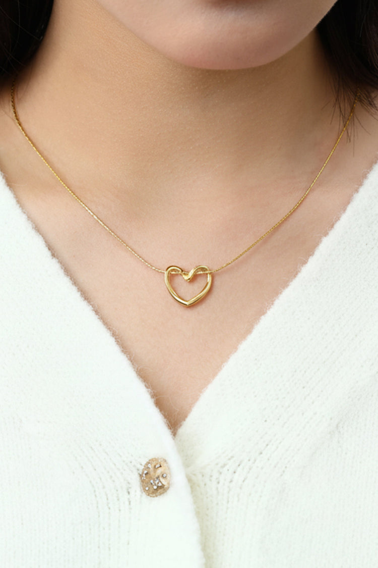 Open Heart Necklace — view 9