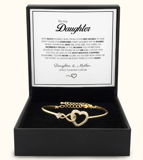 "To My Daughter" Forever Connected Bracelet Gift Set