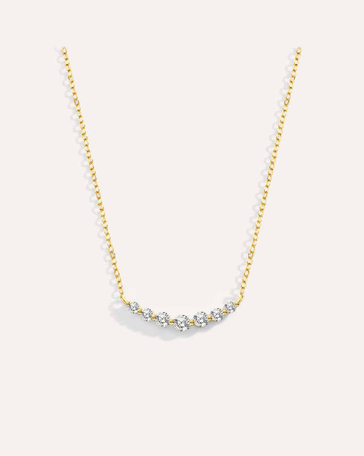 Classic Arc Diamond Necklace by MATCHIN