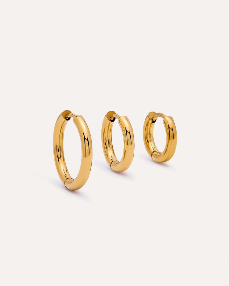 Essential Gold Hoop Set by MATCHIN