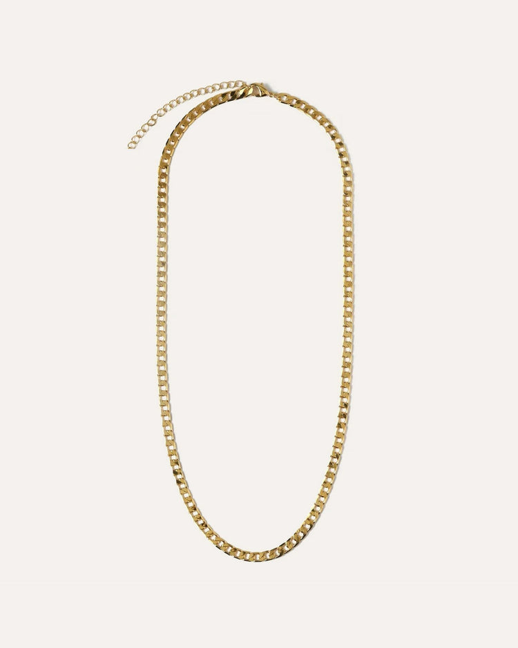 Flat Link Curb Chain Necklace by MATCHIN