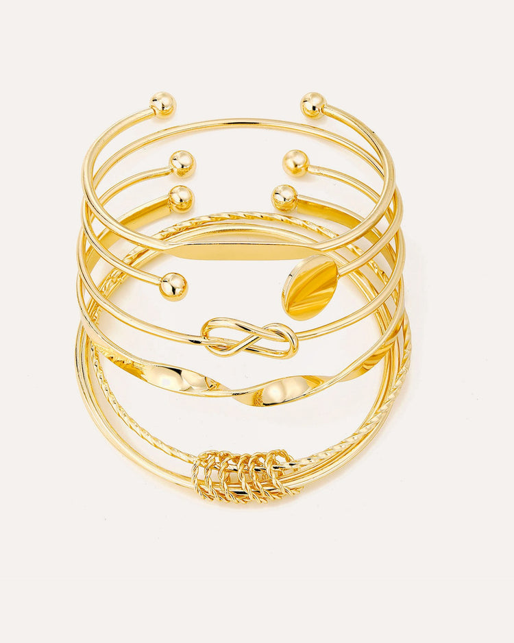 Knotted Elegance Bracelet Set by MATCHIN