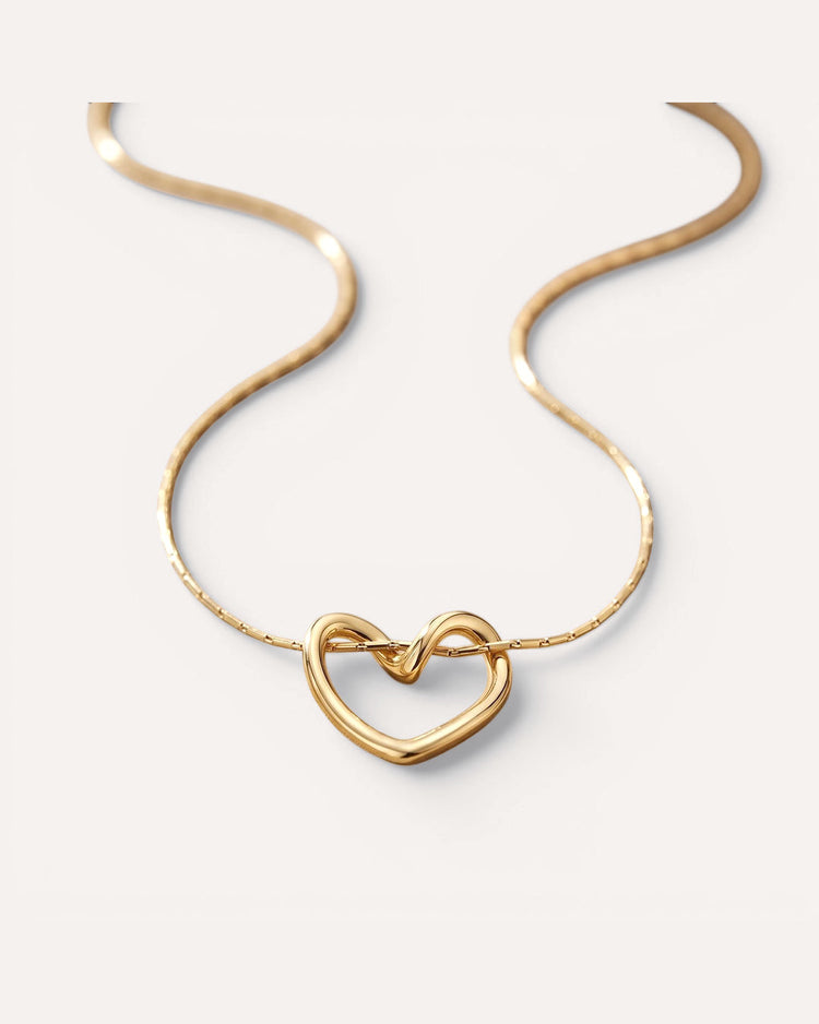 Open Heart Necklace by MATCHIN