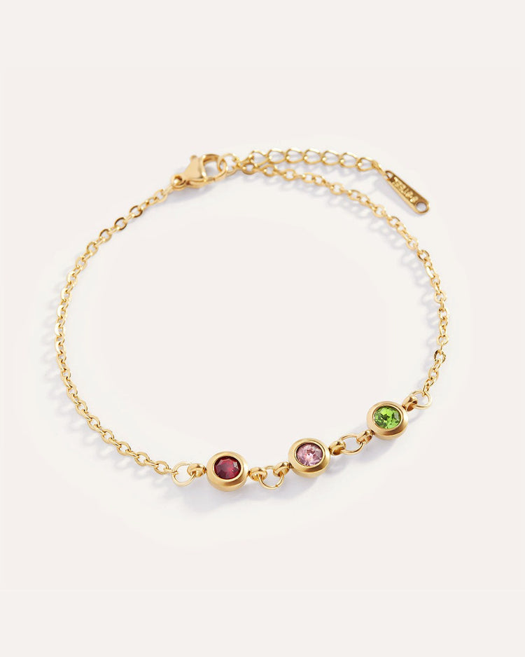Personalized Birthstone Bracelet by MATCHIN