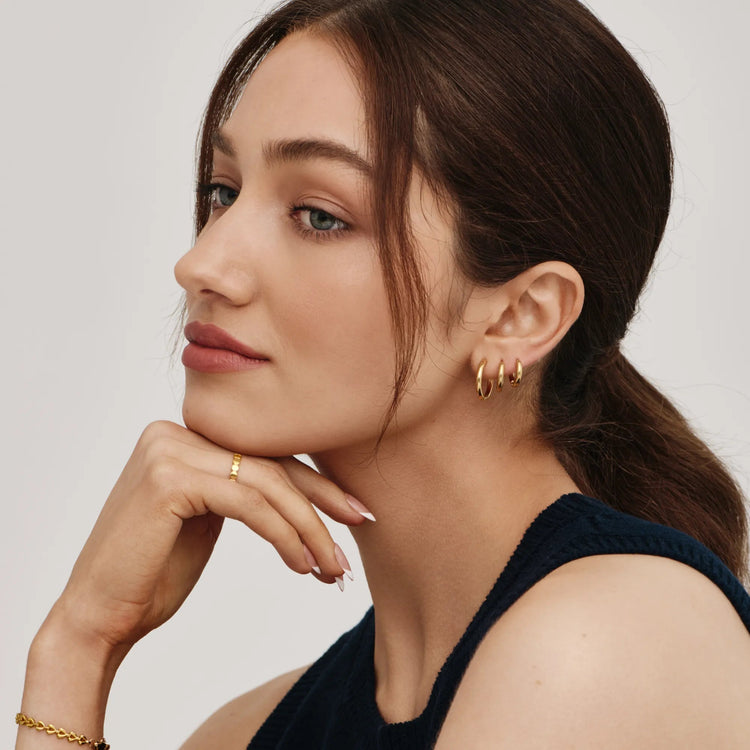 Essential Gold Hoop Set — view 4