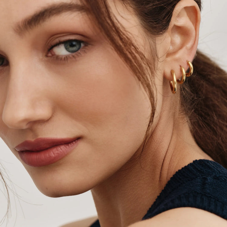 Essential Gold Hoop Set — view 6