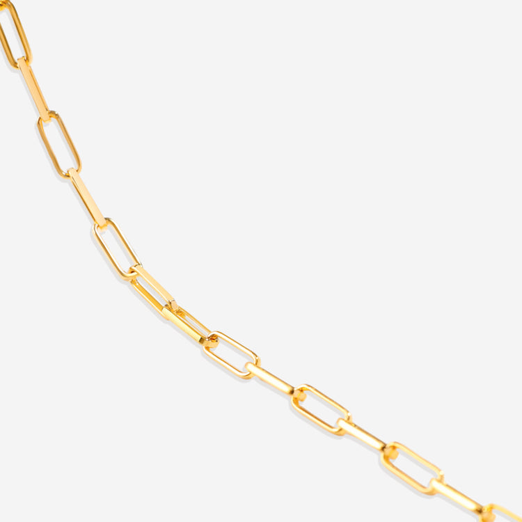 Paperclip Chain Necklace with Hinge Closure — view 8