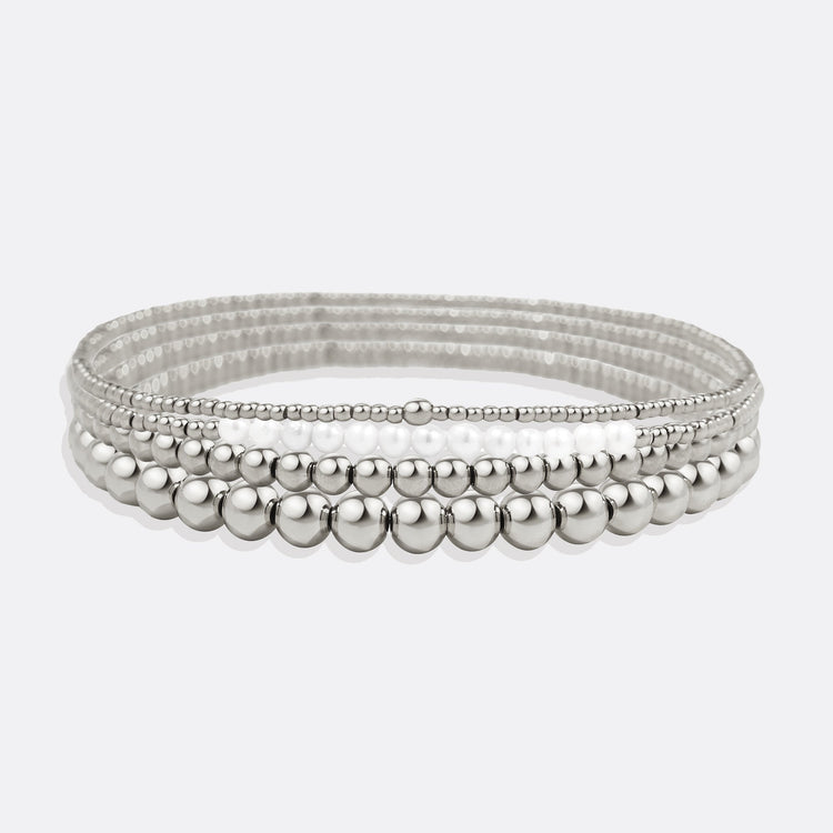 Everyday Pearl Bracelet Stacking Set — view 10