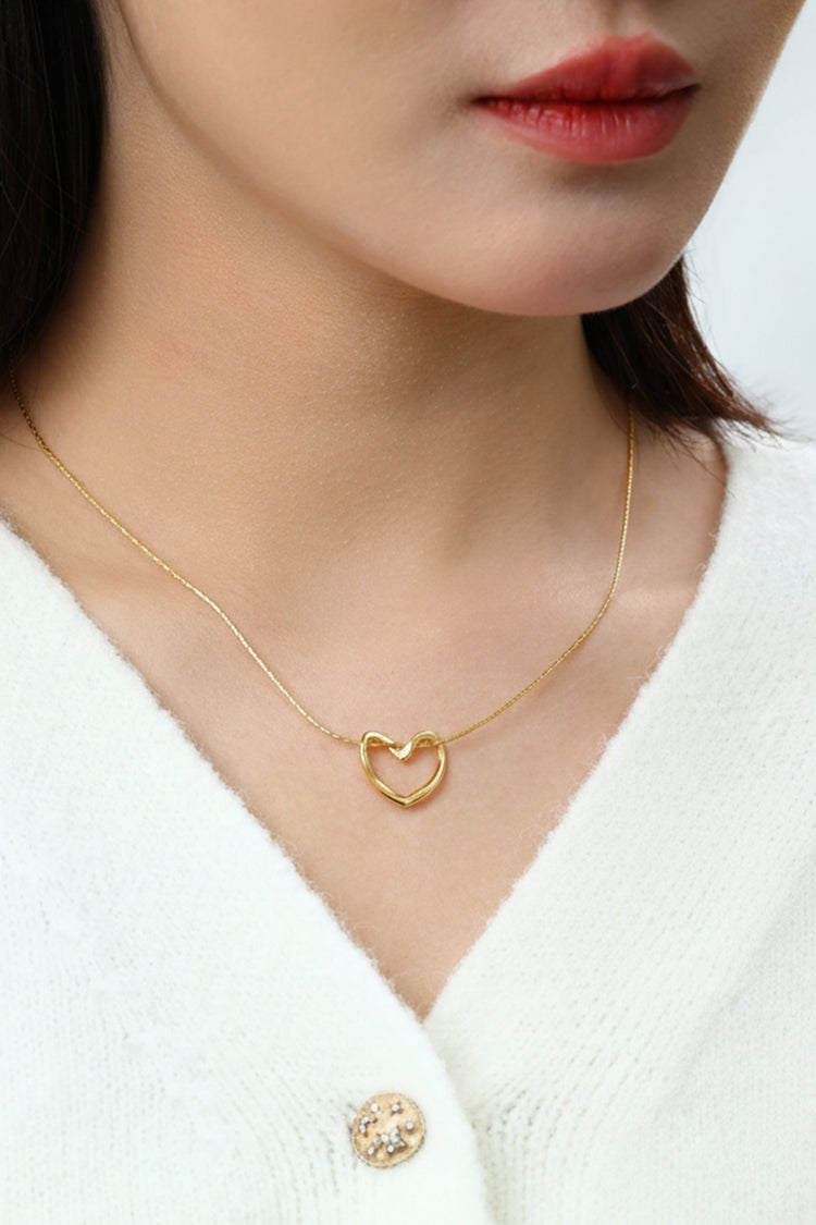 Open Heart Necklace — view 8