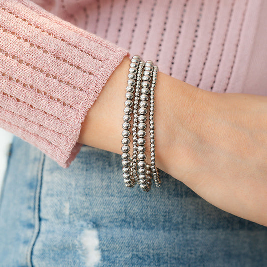 3mm & 5mm Beaded Bracelet Stacking Set — view 12