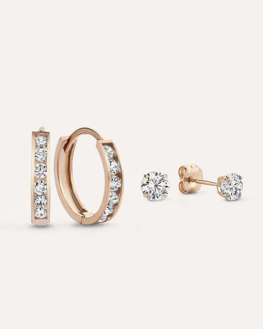 Dara Brillane Stone Earrings Set — view 4