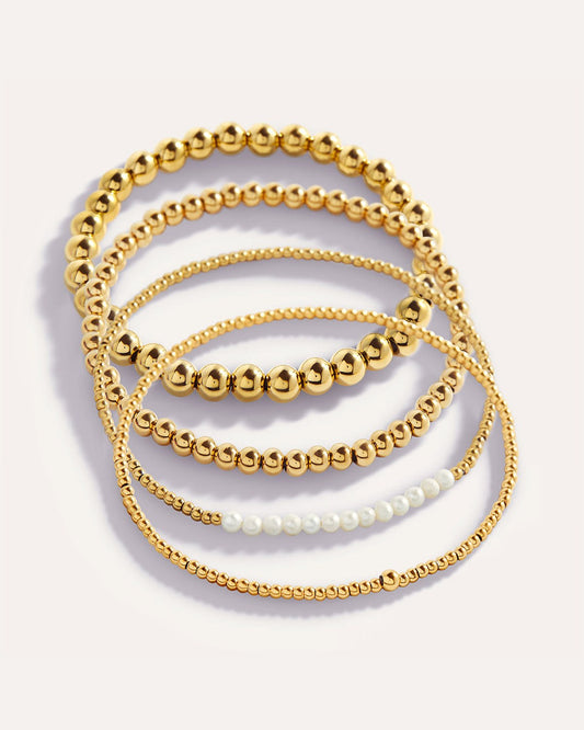 Everyday Pearl Bracelet Stacking Set by MATCHIN