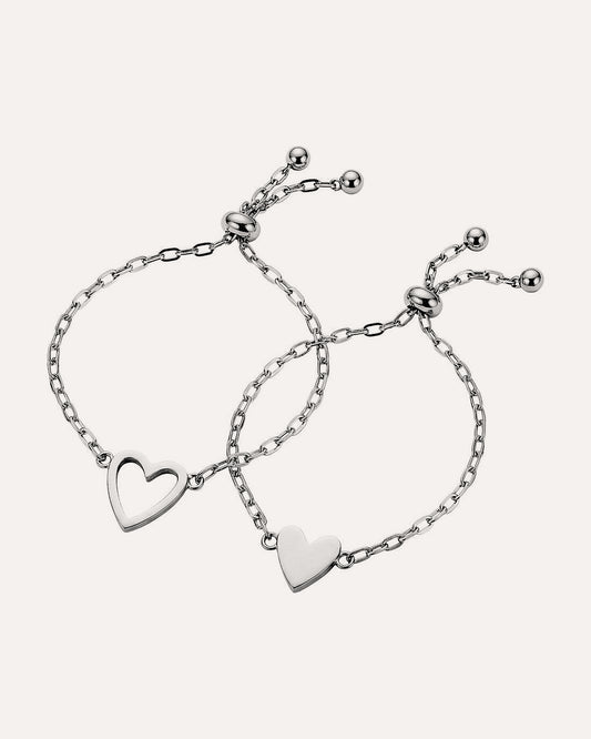 Set 2 bracelets silver