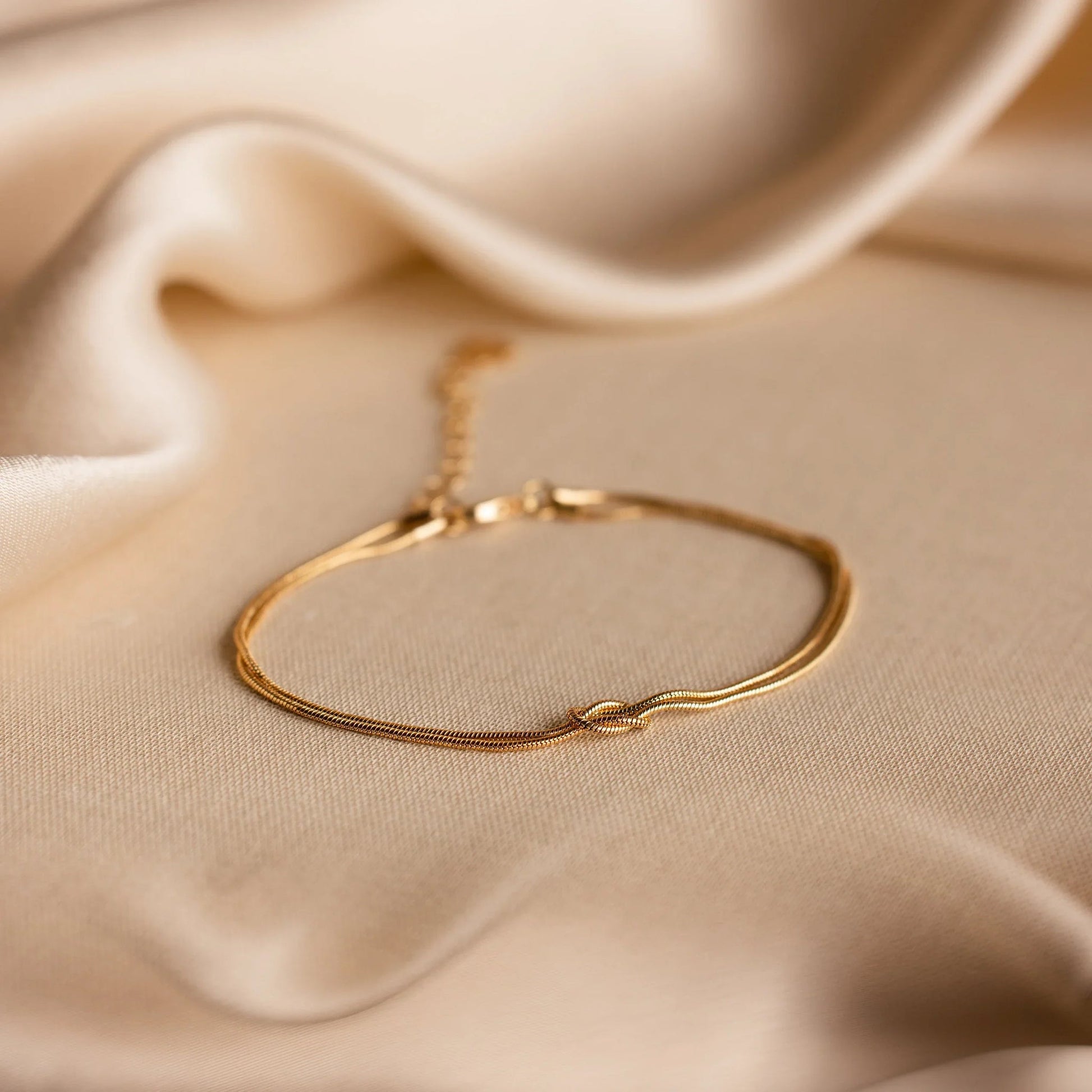 Forever Knot Bracelet in gold
