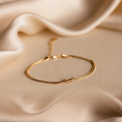 Forever Knot Bracelet in gold